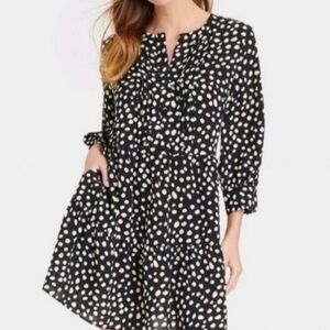 SOLD who what wear x target polka dot A line dress